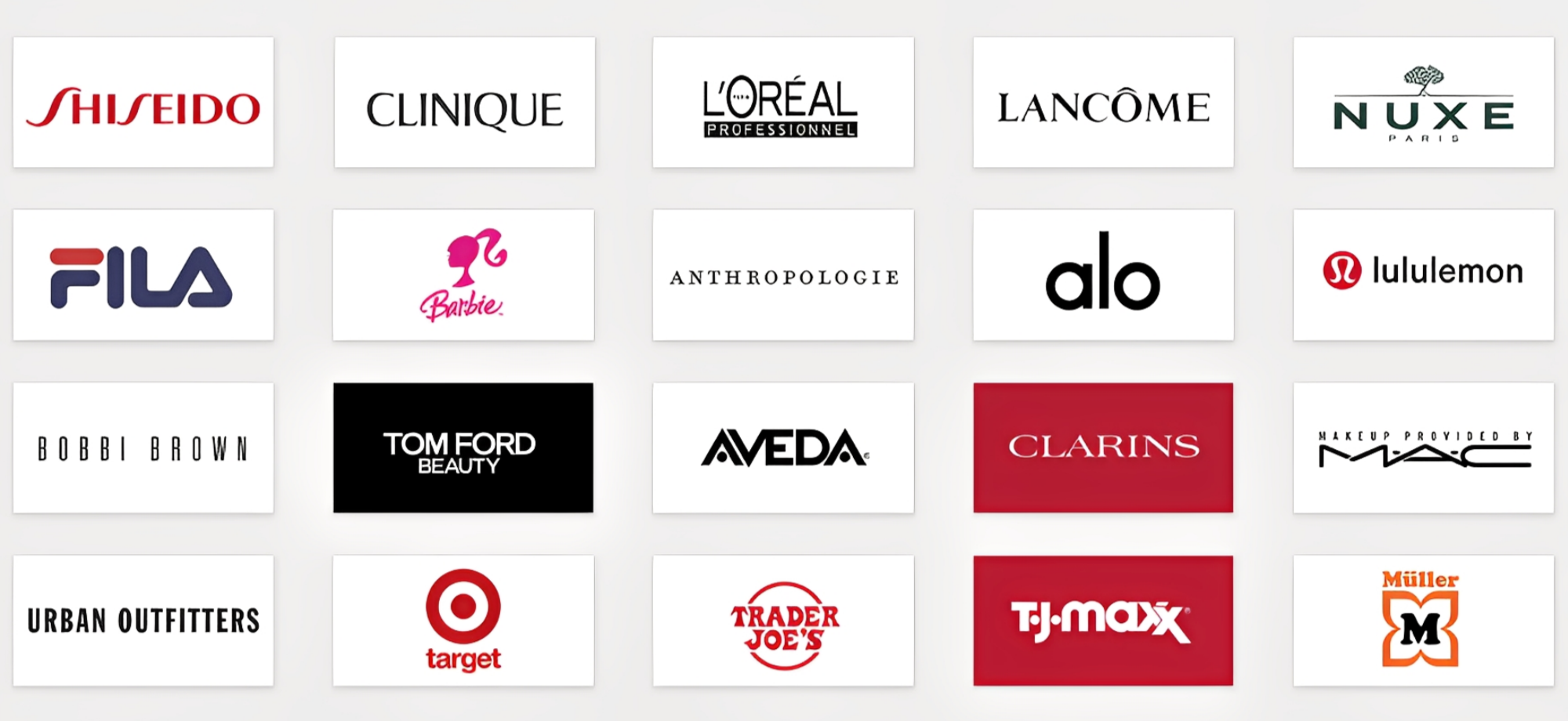 Trusted cooperation partners and global brands working with cosmetic bag manufacturer