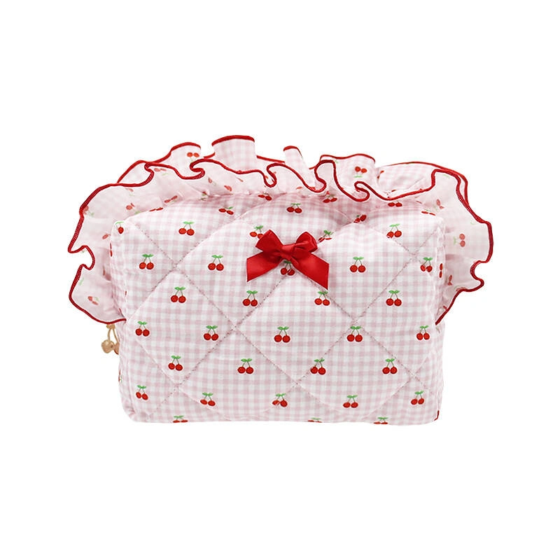 Ruffle Cosmetic Bag