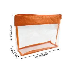 clear PVC makeup bag