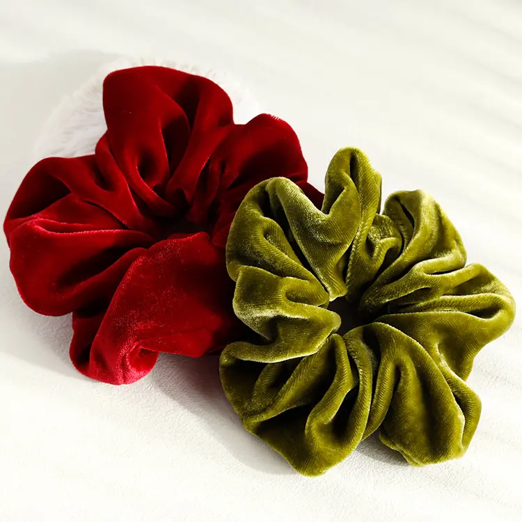custom velvet scrunchies