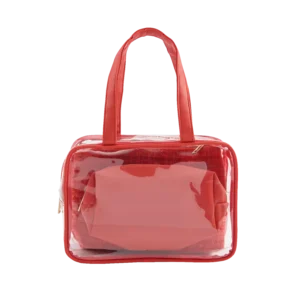 glossy toiletry bag
