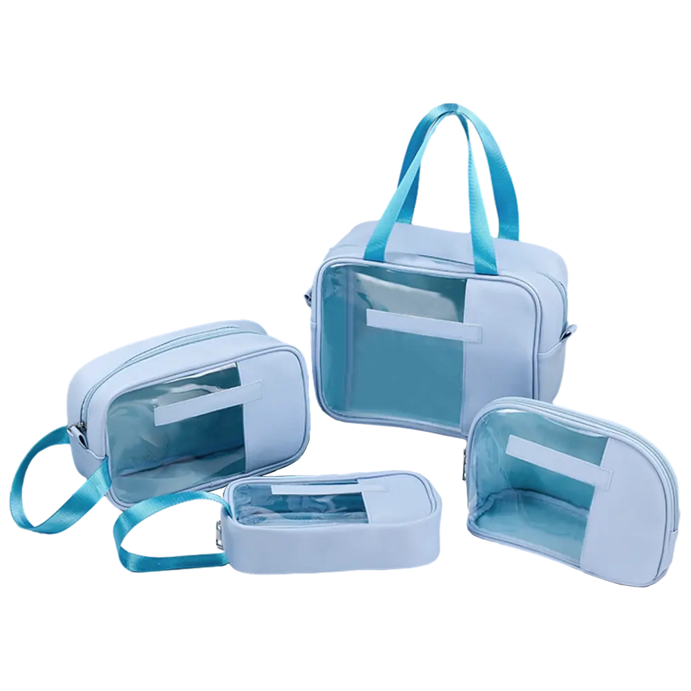 glossy toiletry bag