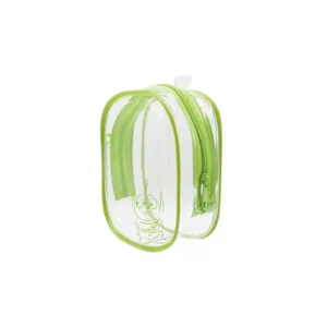 green PVC makeup bag