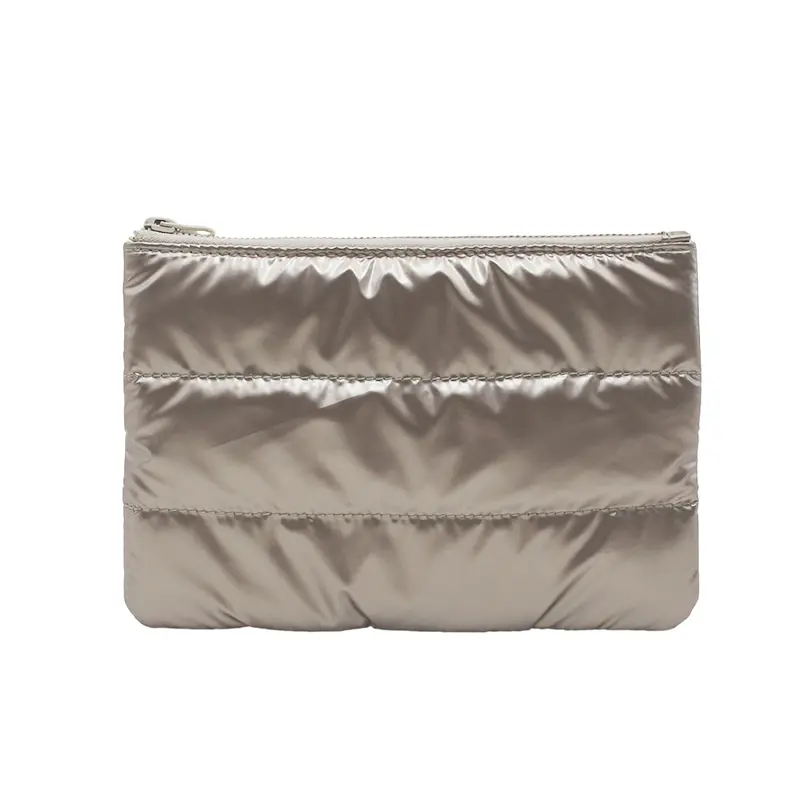 quilted cosmetic pouch