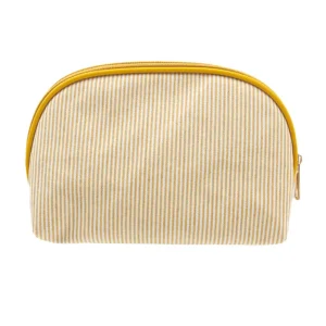 Custom Yellow Striped Cosmetic Bag Custom Yellow Striped Cosmetic Bag