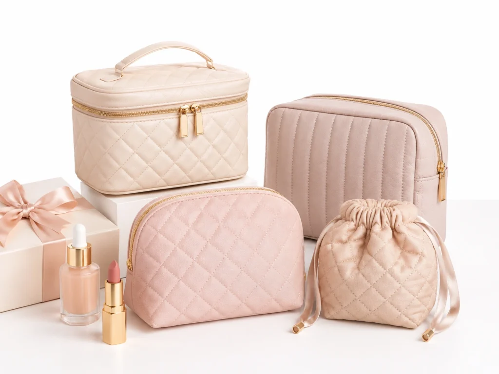 Quilted Makeup Bags