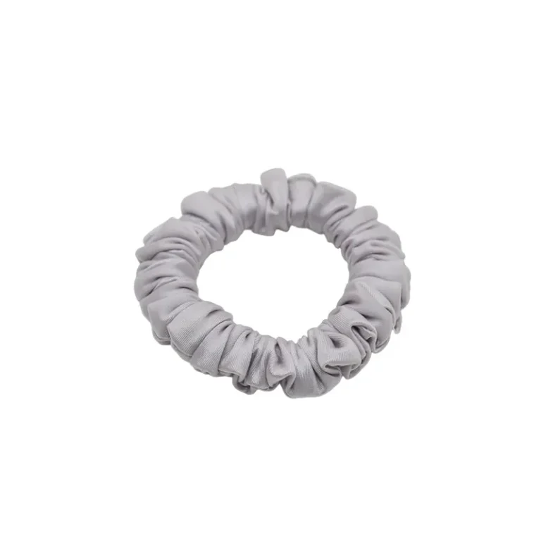 Custom Fabric Mini Scrunchie 6cm Polyester Spandex Hair Tie for Fashion Accessory Brands
