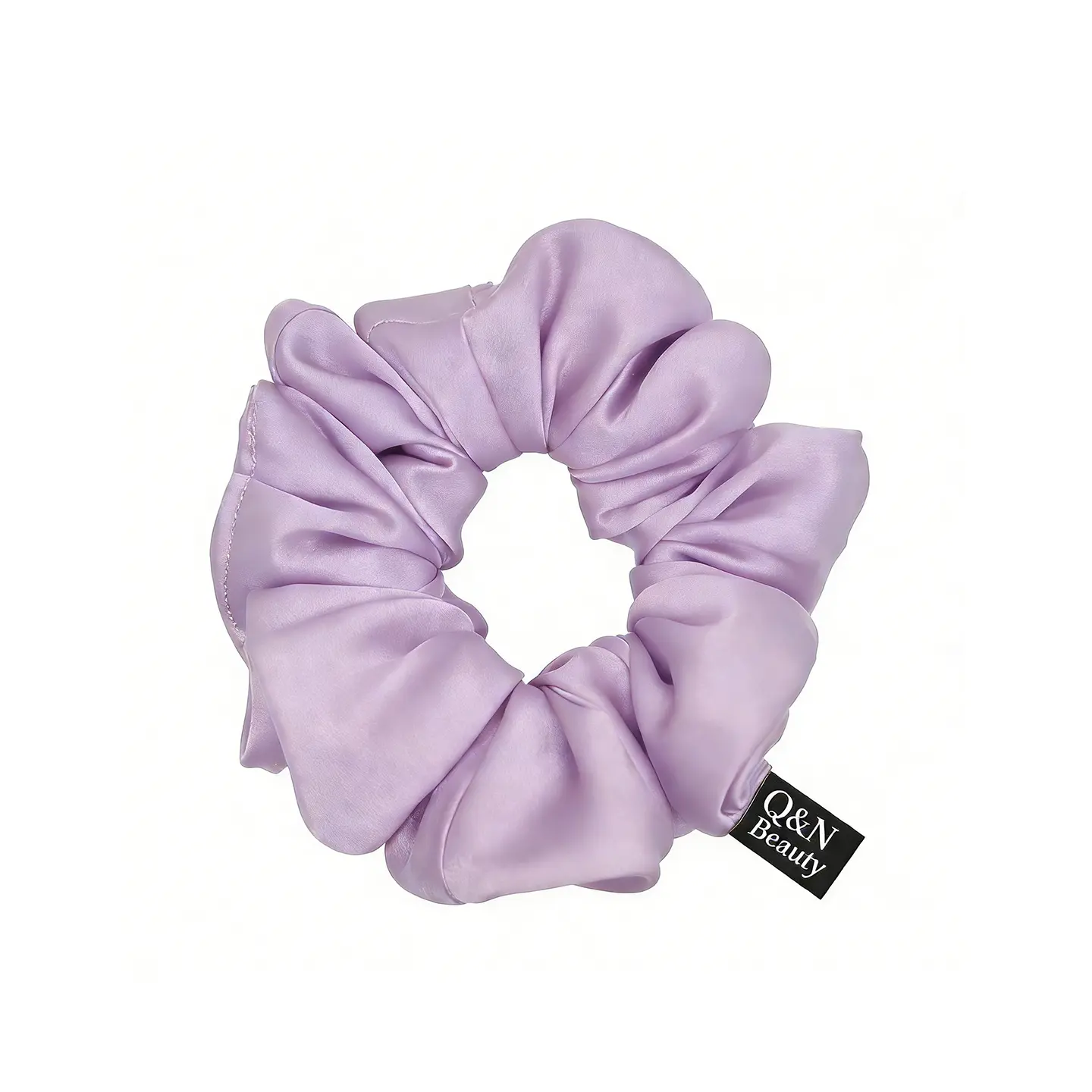Custom Lavender Satin Oversized Scrunchie 15cm Large Hair Tie for Fashion Accessory Brands